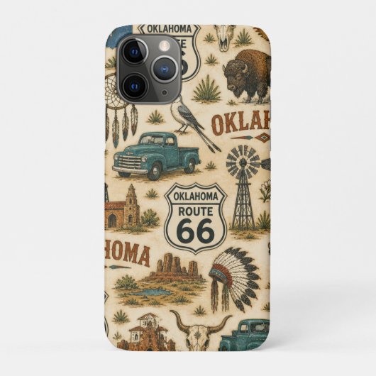 Oklahoma Route 66 Pocket Prairie Case-Mate iPhone Case (Achterkant)