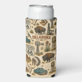 Oklahoma Route 66 Prairie Chill Seltzer Blikjeskoeler (Seltzer Voorkant)