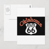 Oklahoma Route 66 Shield Briefkaart (Voorkant / Achterkant)