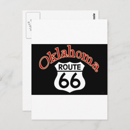 Oklahoma Route 66 Shield Briefkaart (Voorkant / Achterkant)