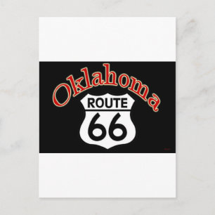 Oklahoma Route 66 Shield Briefkaart