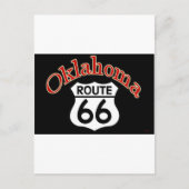 Oklahoma Route 66 Shield Briefkaart (Voorkant)
