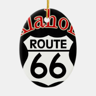 Oklahoma Route 66 Shield Keramisch Ornament