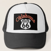 Oklahoma Route 66 Shield Trucker Pet (Voorkant)