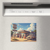 Oklahoma Route 66  tankstation Magneet (Insitu (Vaatwasser))