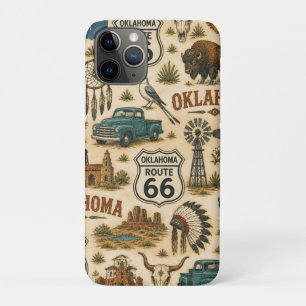 Oklahoma Route 66 Vintage Western Collage Case-Mate iPhone Case