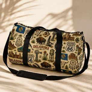 Oklahoma Route 66 Vintage Western Collage Plunjezak