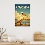 Oklahoma Salt Plains National Wildlife Refuge V02 Poster (Keuken)