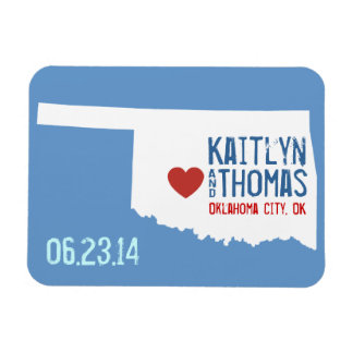 Oklahoma Save the Date -  stad Magneet