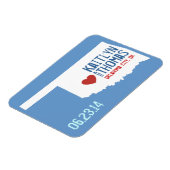 Oklahoma Save the Date -  stad Magneet (Linkerzijde)