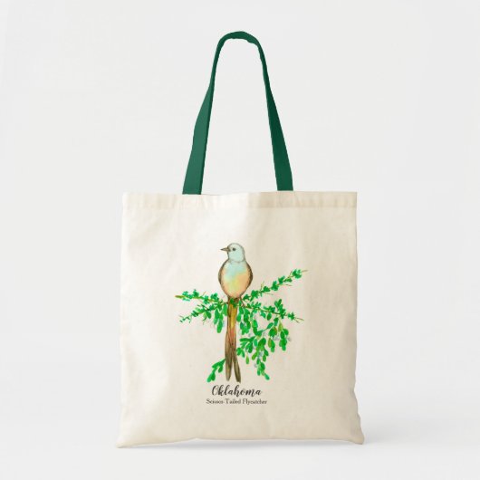 Oklahoma Scissor Tailed Flycatcher Mistletoe Tote Bag (Voorkant)