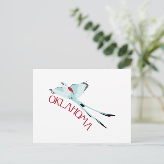 Oklahoma Scissortail Briefkaart (Staand voorkant)