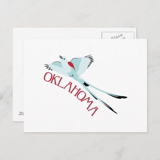 Oklahoma Scissortail Briefkaart (Voorkant / Achterkant)