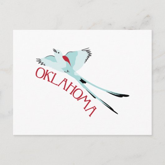 Oklahoma Scissortail Briefkaart (Voorkant)