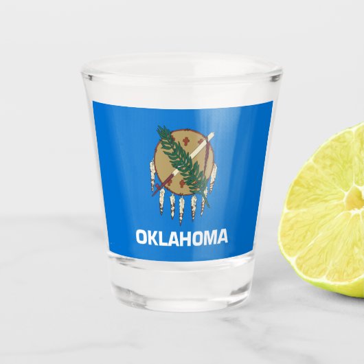 OKLAHOMA SHOT GLAS (Voorkant)
