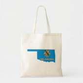 Oklahoma Silhouette Map - Vlag staat Tote Bag (Voorkant)