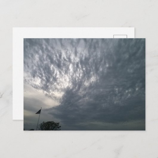 OKlahoma Sky met vlag Briefkaart (Voorkant / Achterkant)