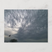 OKlahoma Sky met vlag Briefkaart (Voorkant)