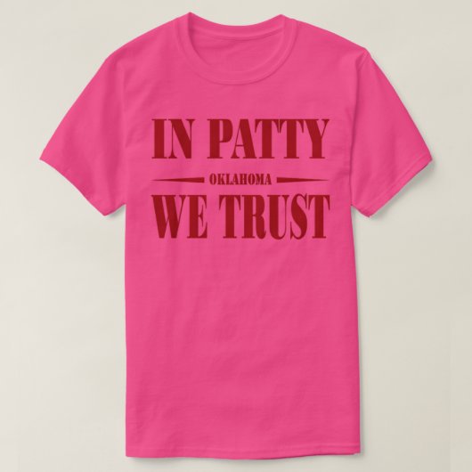 Oklahoma Softbal in Patty We Trust 7 T-shirt (Design voorkant)