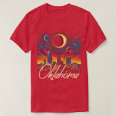 Oklahoma Solar Eclipse 2024 Sterrennacht Solar ECL T-shirt (Design voorkant)