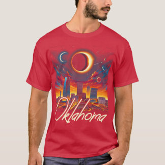 Oklahoma Solar Eclipse 2024 Sterrennacht Solar ECL T-shirt