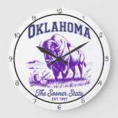 Oklahoma Sooner State Bizon Grote Klok (Voorkant)