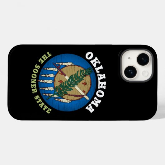 OKLAHOMA SOONER STATE FLAG Case-Mate iPhone CASE (Achterkant (horizontaal))
