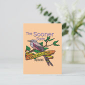 Oklahoma Sooner StateScissortail Flycatcher Briefkaart (Staand voorkant)