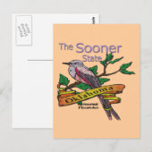 Oklahoma Sooner StateScissortail Flycatcher Briefkaart (Voorkant / Achterkant)