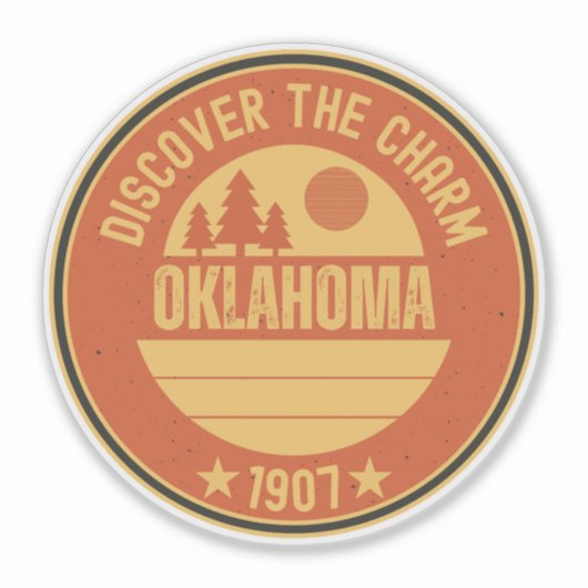 Oklahoma Sooners Staat - OK Cadeau Idee Sticker (Voorkant)
