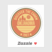 Oklahoma Sooners Staat - OK Cadeau Idee Sticker (Vel)