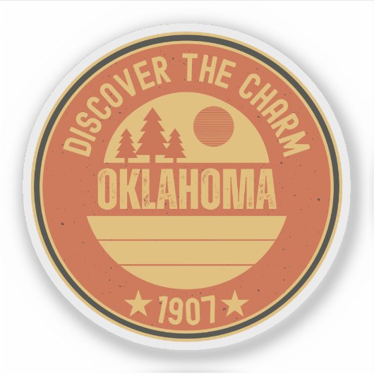 Oklahoma Sooners Staat - OK Cadeau Idee Sticker (Voorkant)