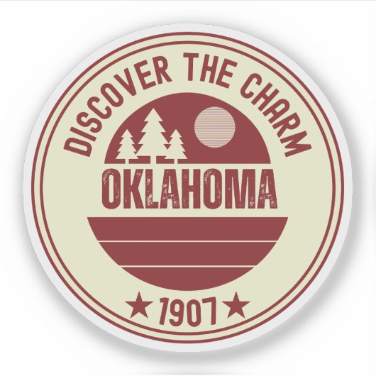 Oklahoma Sooners State - OK Gift Idee Sticker (Voorkant)