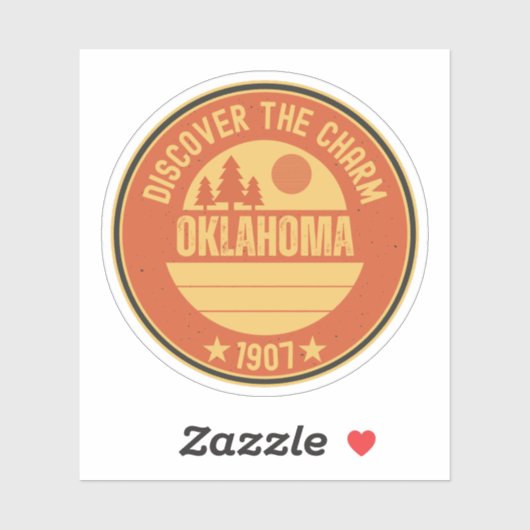 Oklahoma Sooners State - OK Gift Idee Sticker (Vel)