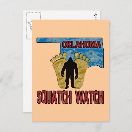Oklahoma Squatch Watch Briefkaart (Voorkant / Achterkant)
