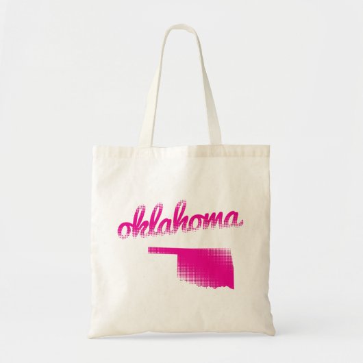 Oklahoma staat in roze tote bag (Voorkant)
