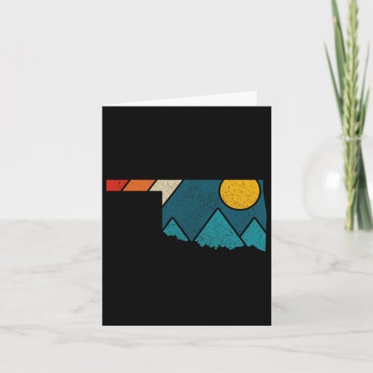 Oklahoma  staat kaart bergen wandelen Pride (Voorkant)