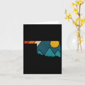 Oklahoma  staat kaart bergen wandelen Pride (Gele Bloem)