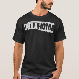 Oklahoma staat Pride Retro T-shirt