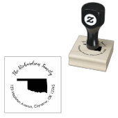 Oklahoma staat retouradres rubberen stempel (Gestempeld)