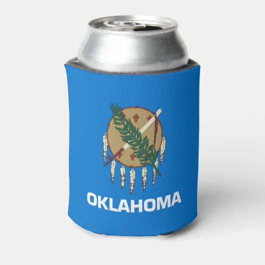 Oklahoma Staatsvlag Blikjeskoeler (Blikje Achterkant)