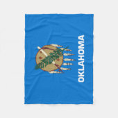 Oklahoma Staatsvlag Fleece Deken (Voorkant)