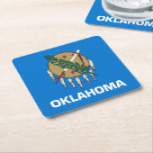 Oklahoma Staatsvlag Kartonnen Onderzetters (Schuin)