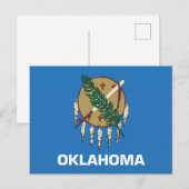 Oklahoma Staatsvlag Osage Schild Vredespijp Briefkaart (Voorkant / Achterkant)