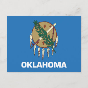 Oklahoma Staatsvlag Osage Schild Vredespijp Briefkaart