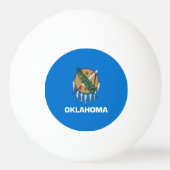 Oklahoma Staatsvlag Pingpongbal (Achterkant)