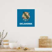 Oklahoma staatsvlag poster (Keuken)