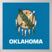 Oklahoma staatsvlag poster (Voorkant)