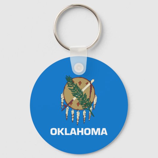 Oklahoma Staatsvlag Sleutelhanger (Voorkant)