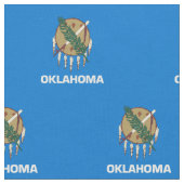 Oklahoma Staatsvlag Stof (Close Up)